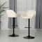 Glitzhome® Mid-Century Leatherette Gaslift Adjustable Swivel Bar Stool Set